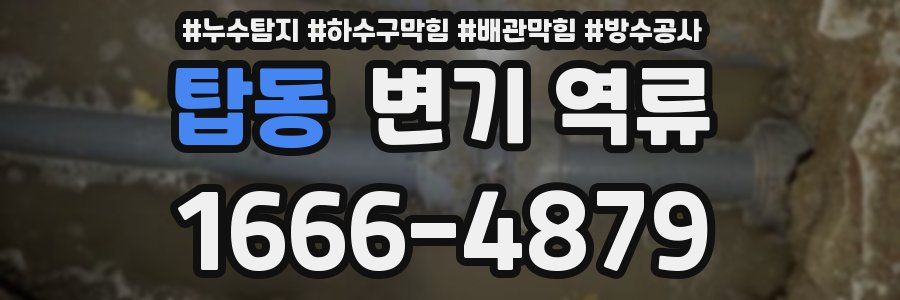 탑동 변기 역류