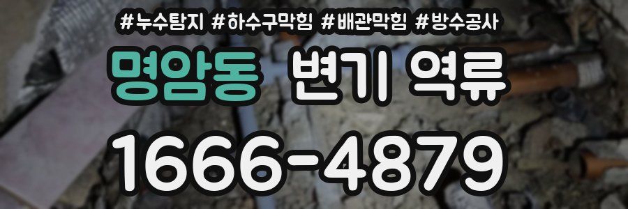 명암동 변기 역류