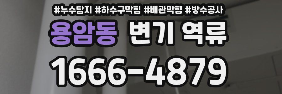 용암동 변기 역류