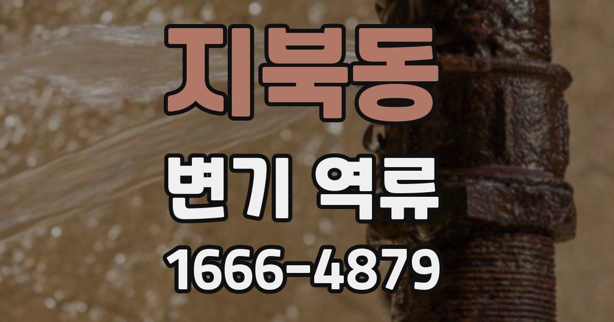 지북동 변기 역류