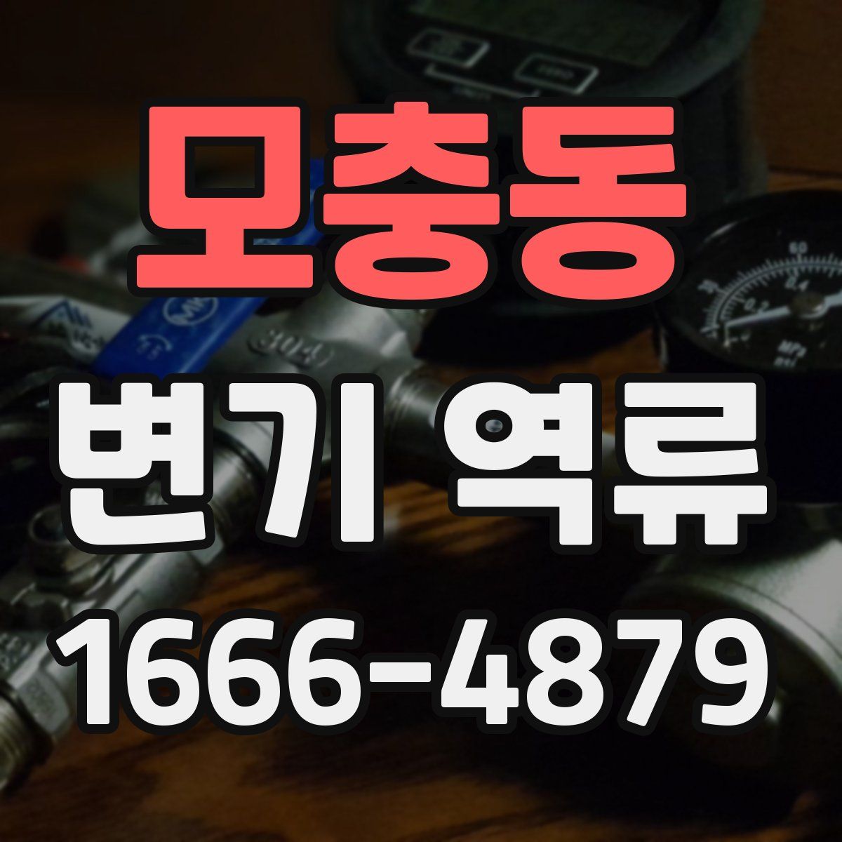 모충동 변기 역류