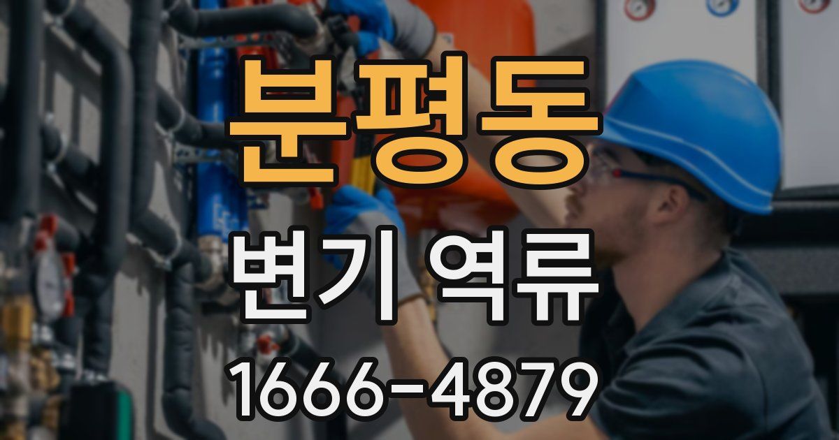 분평동 변기 역류