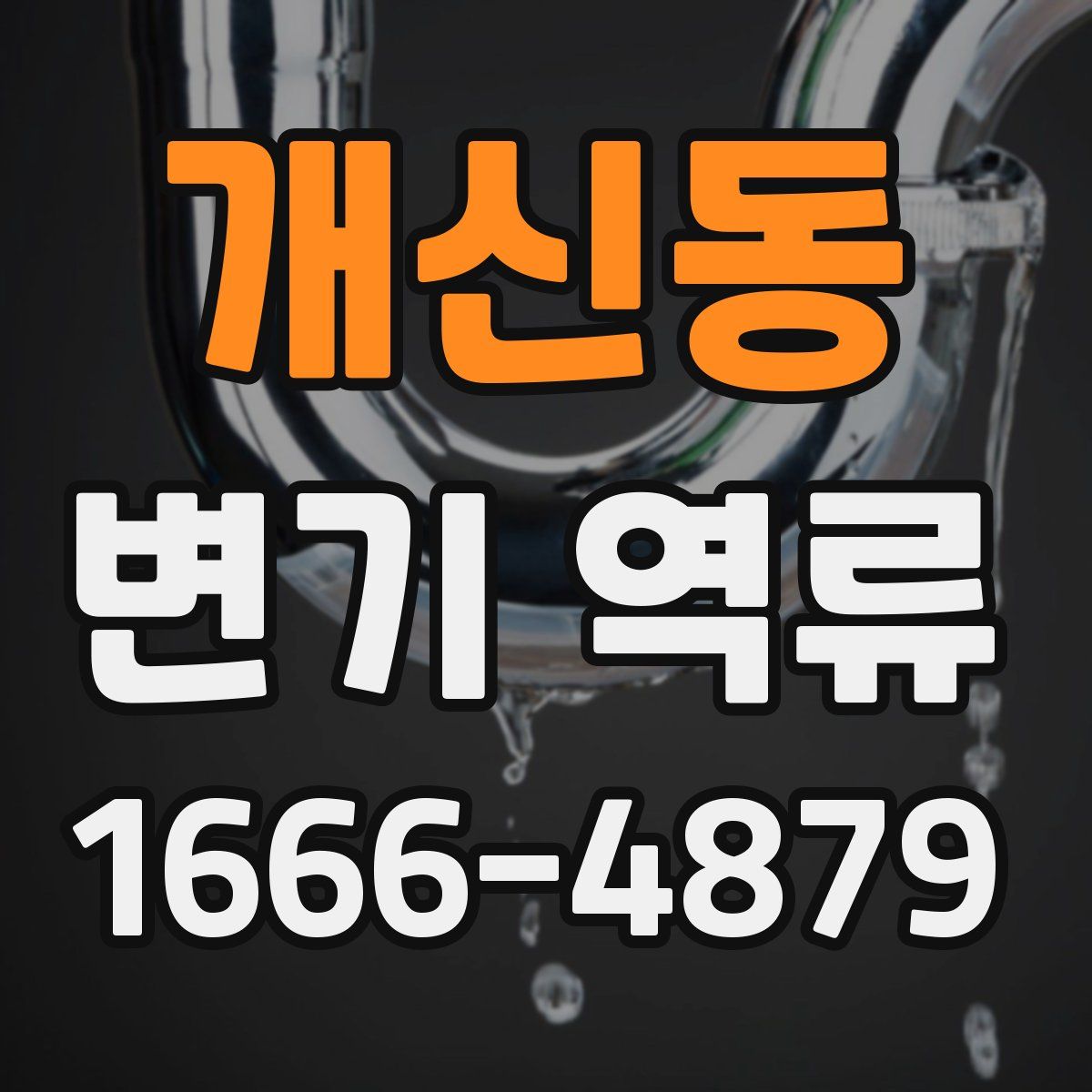 개신동 변기 역류