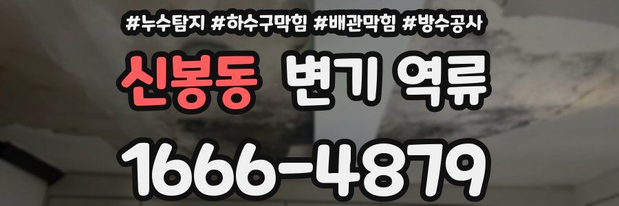 신봉동 변기 역류
