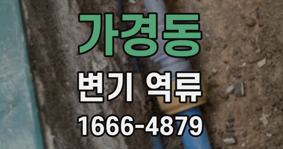가경동 변기 역류