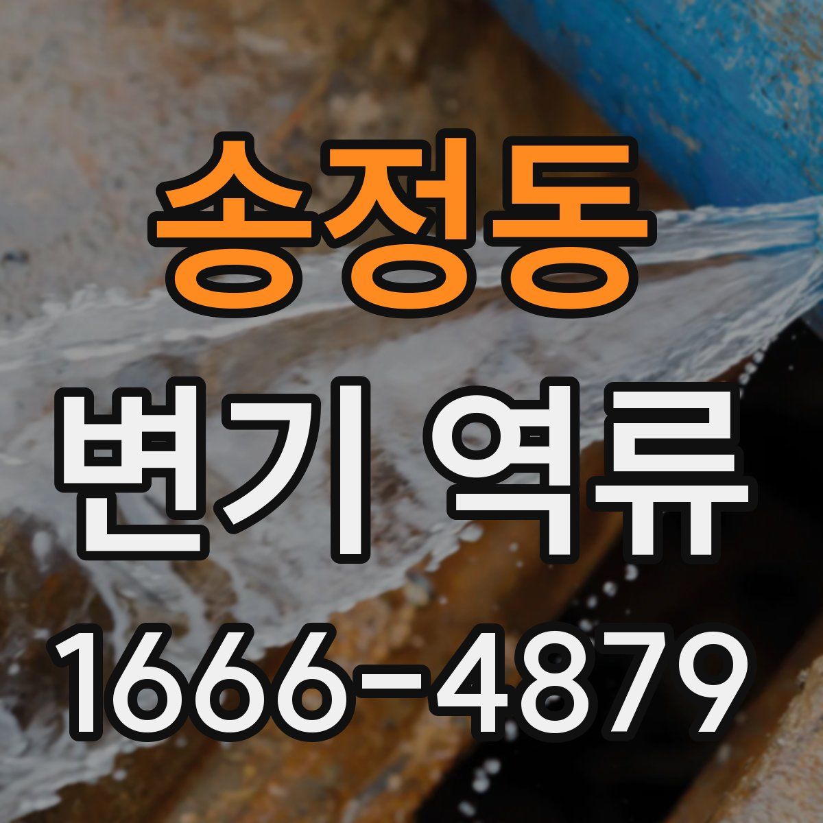 송정동 변기 역류