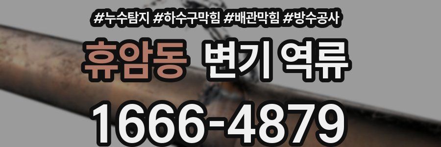 휴암동 변기 역류
