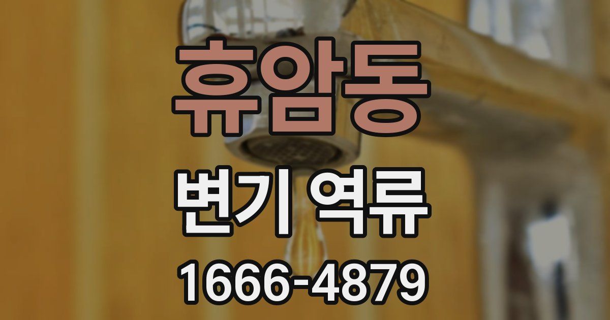 휴암동 변기 역류