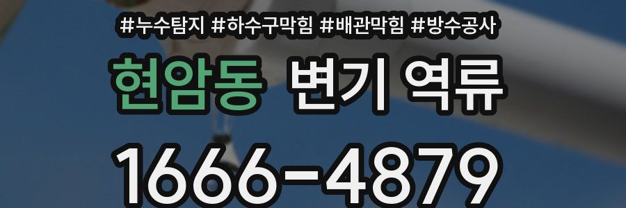현암동 변기 역류
