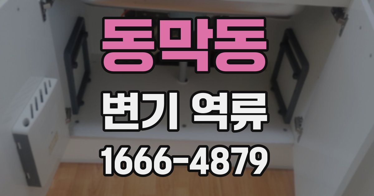 동막동 변기 역류