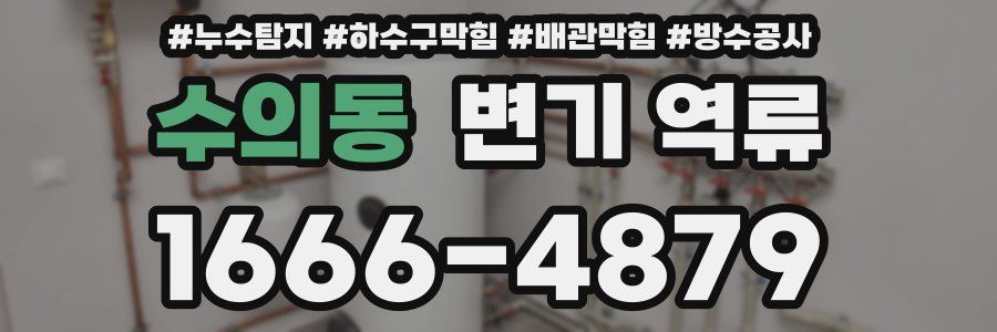수의동 변기 역류