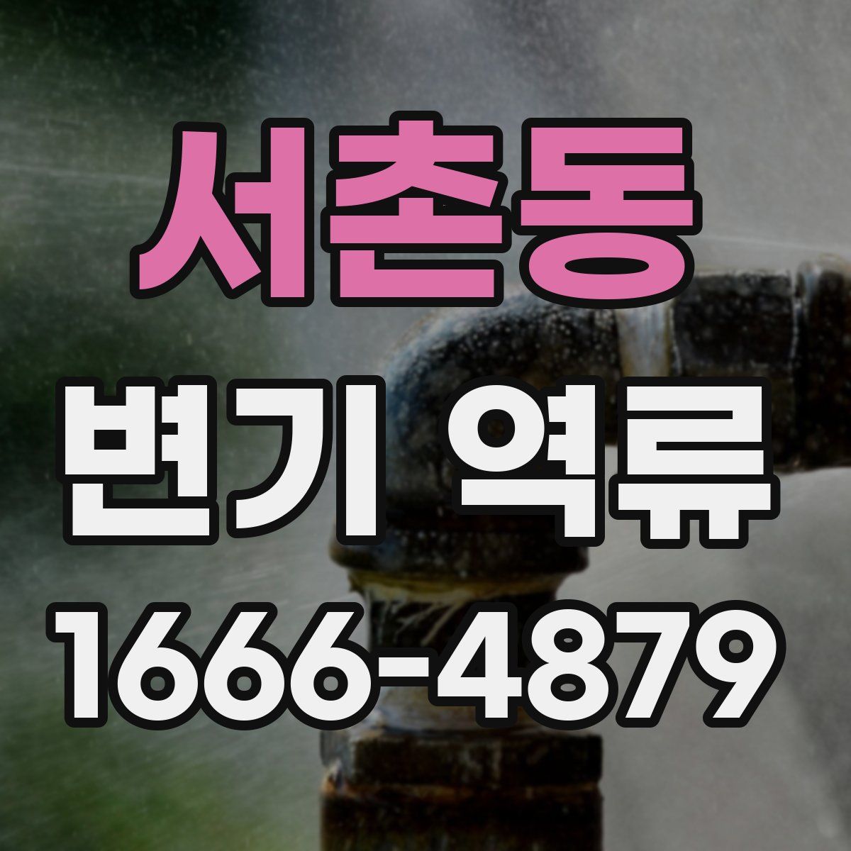 서촌동 변기 역류