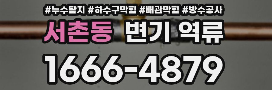 서촌동 변기 역류