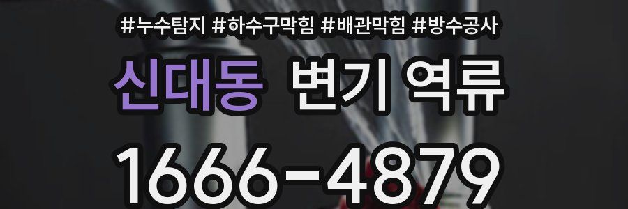 신대동 변기 역류
