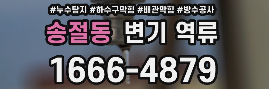 송절동 변기 역류