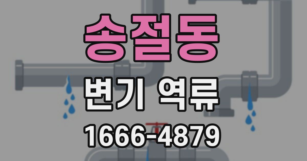송절동 변기 역류