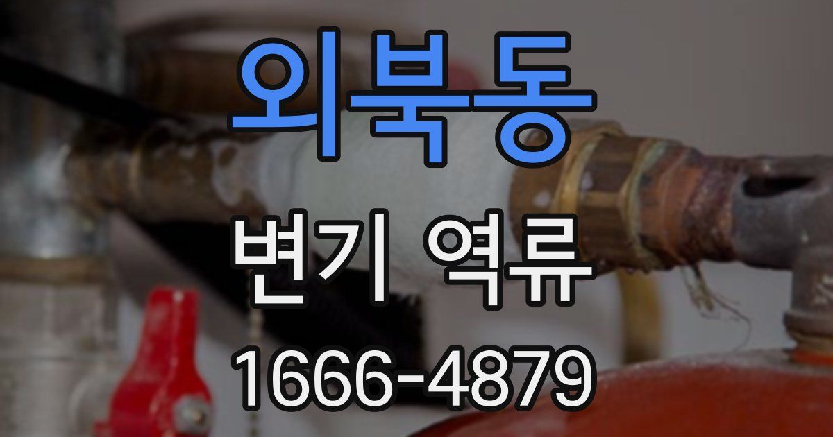외북동 변기 역류