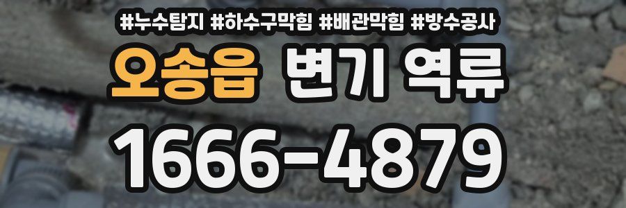 오송읍 변기 역류
