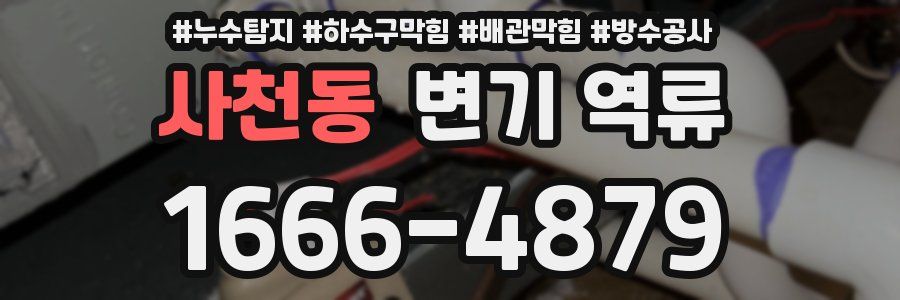 사천동 변기 역류