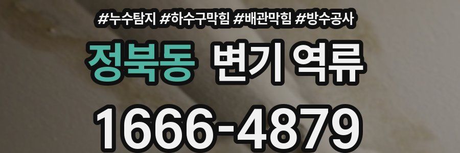 정북동 변기 역류