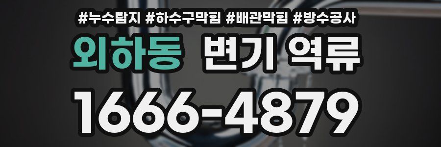 외하동 변기 역류