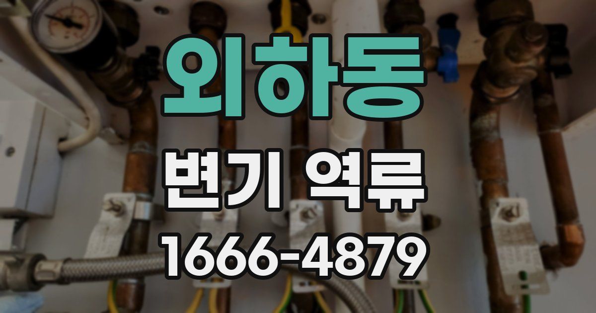 외하동 변기 역류
