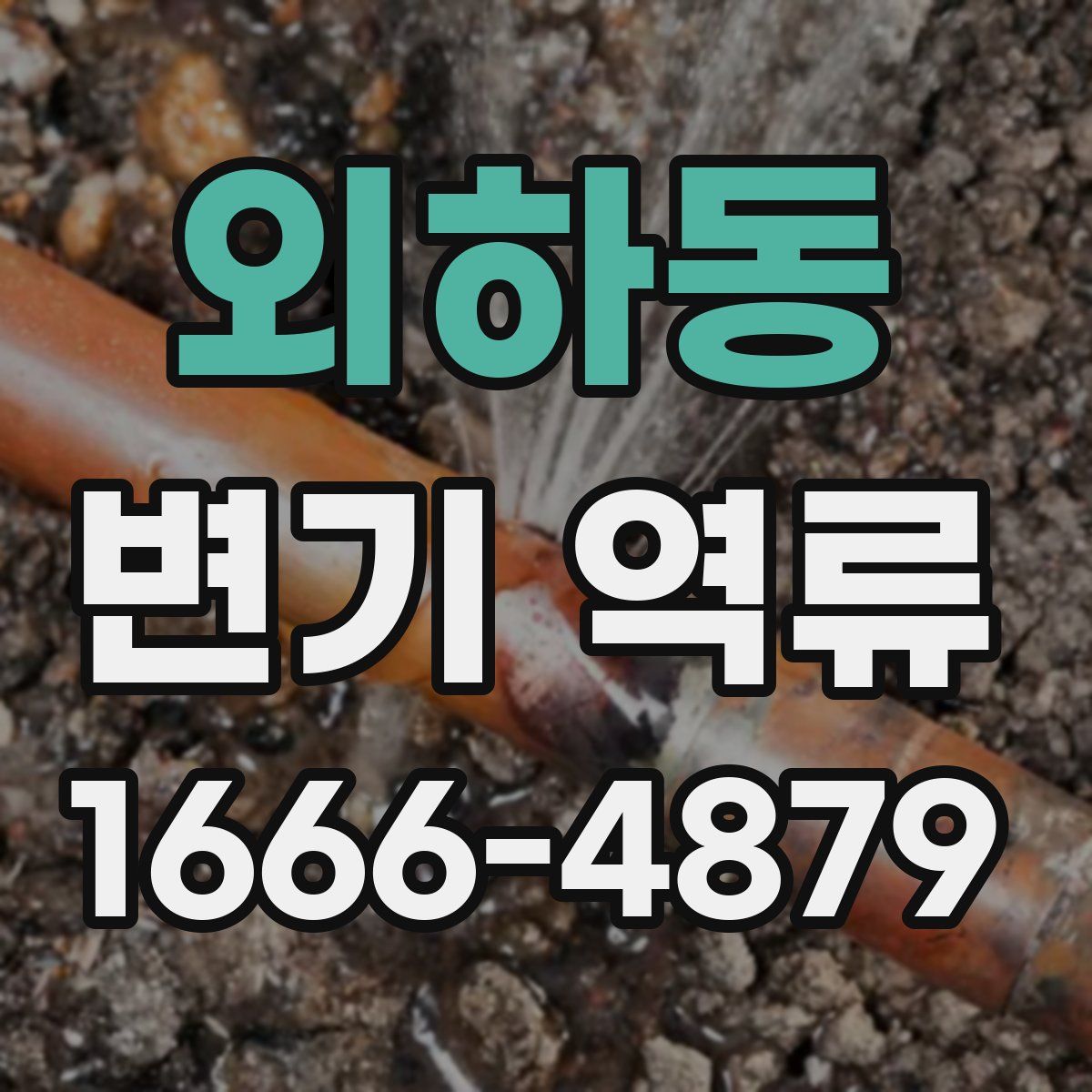 외하동 변기 역류