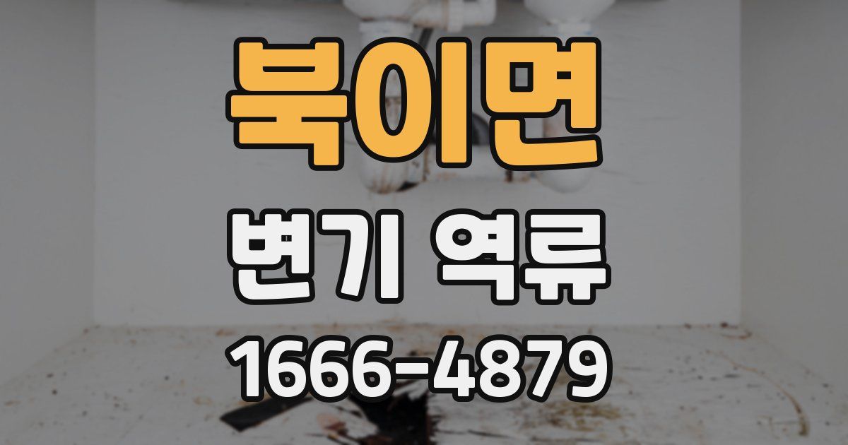 북이면 변기 역류