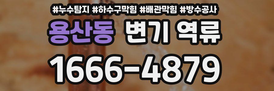 용산동 변기 역류