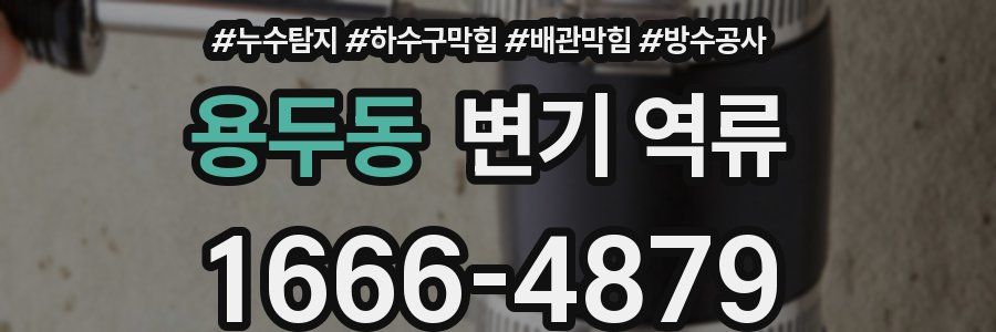 용두동 변기 역류
