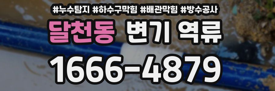 달천동 변기 역류