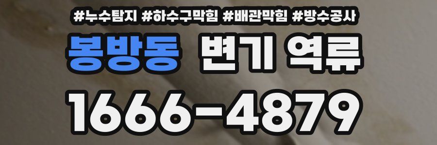 봉방동 변기 역류