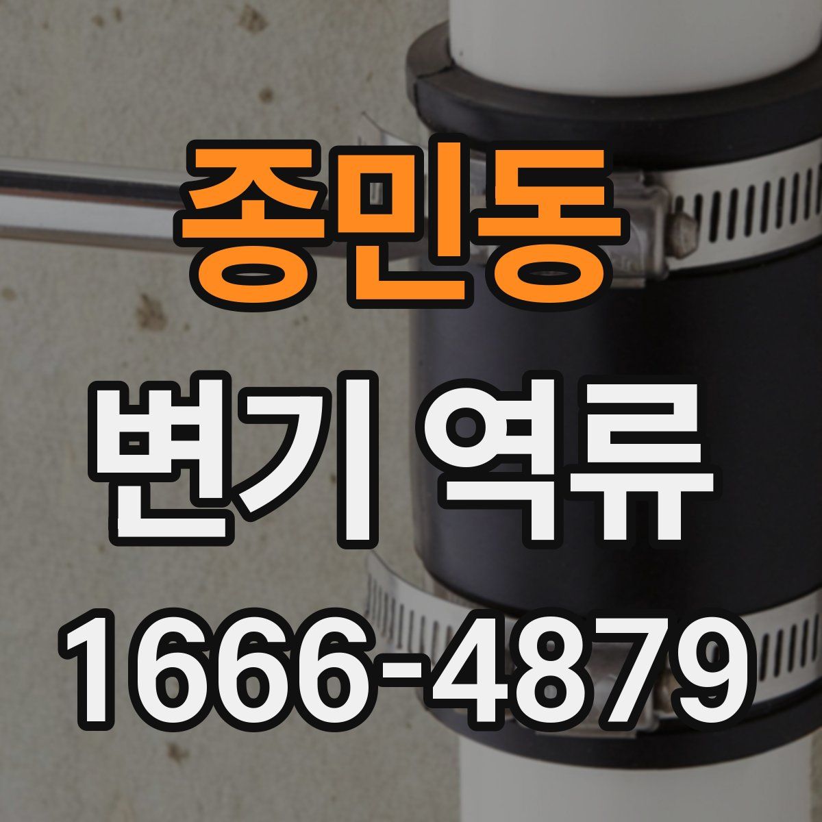 종민동 변기 역류