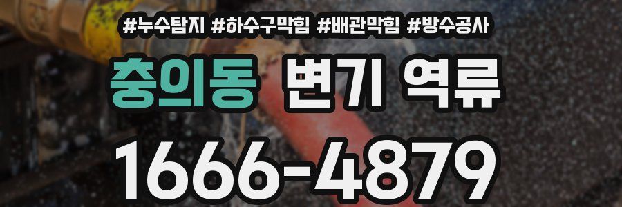 충의동 변기 역류