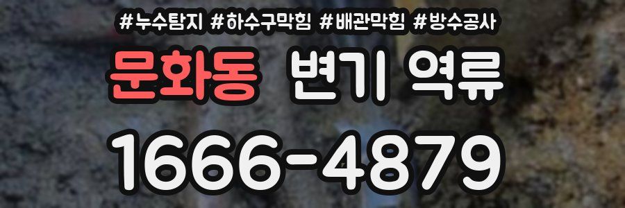 문화동 변기 역류