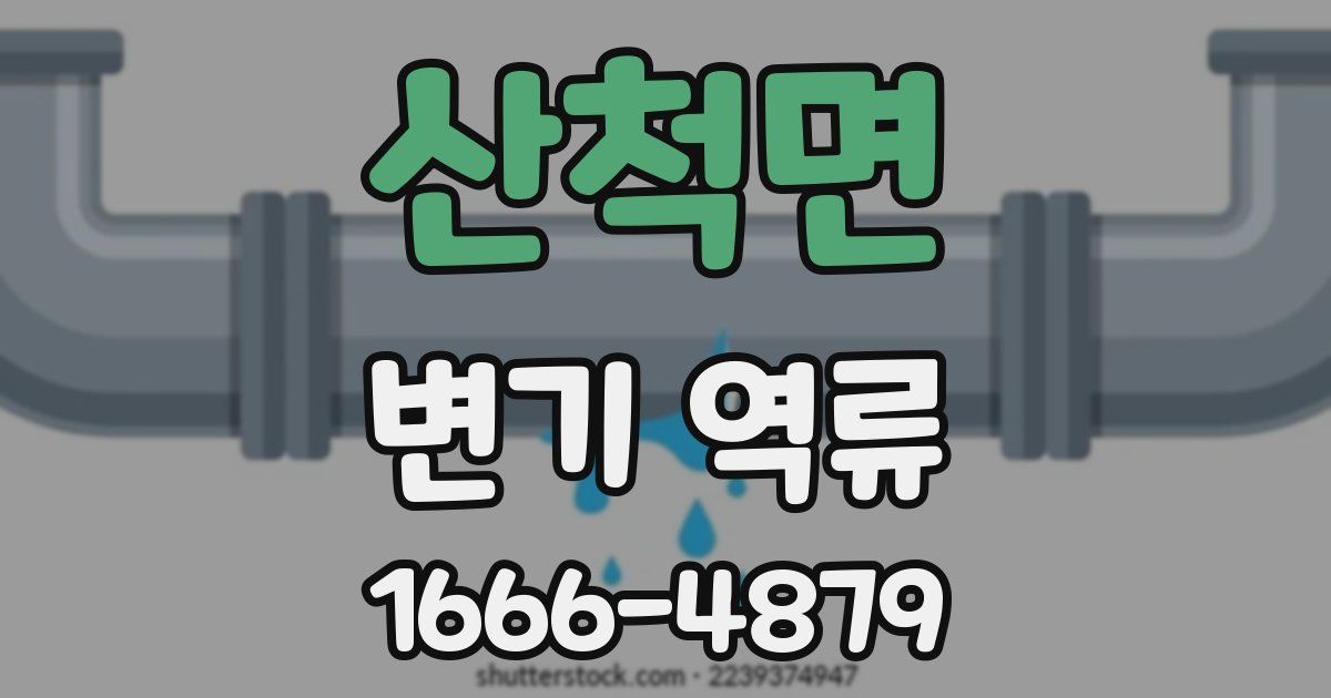 산척면 변기 역류