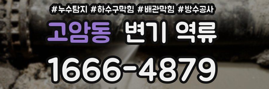 고암동 변기 역류