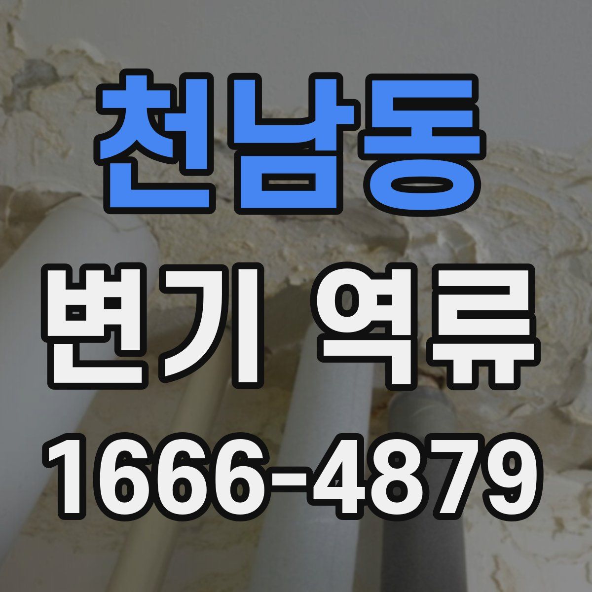 천남동 변기 역류