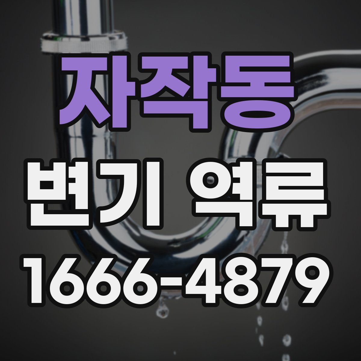 자작동 변기 역류