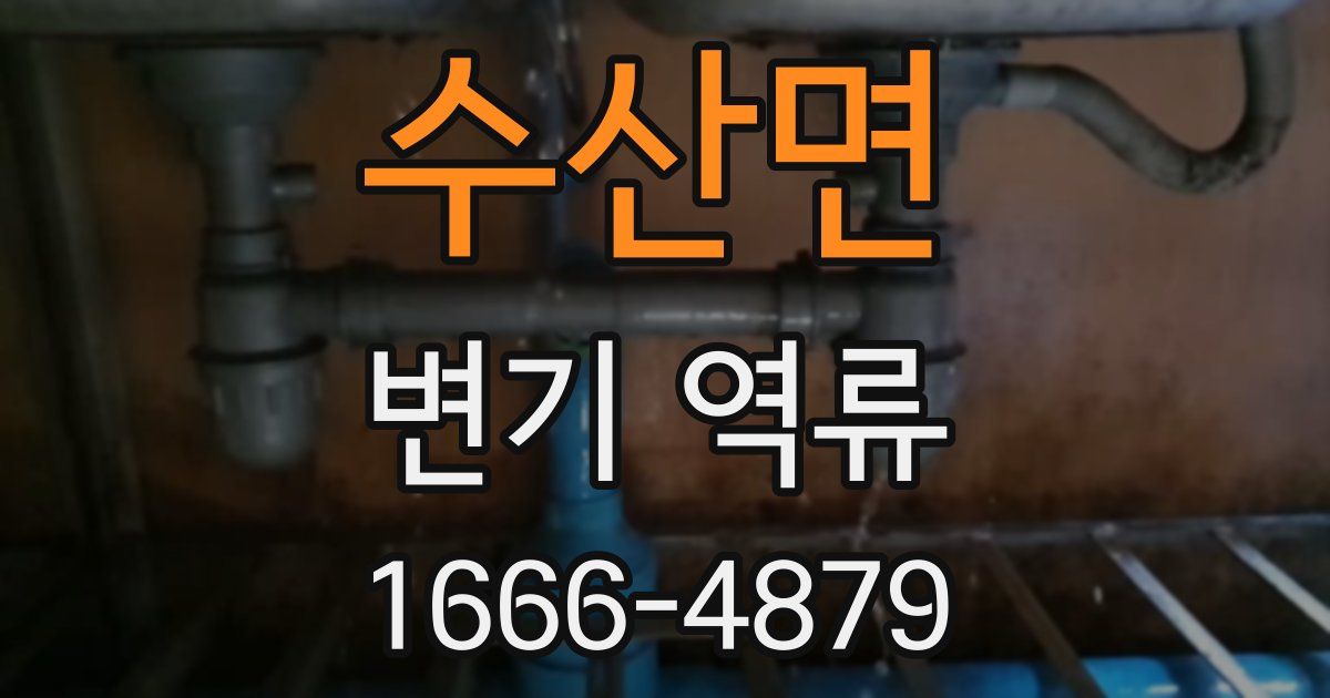 수산면 변기 역류