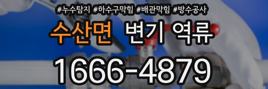 수산면 변기 역류
