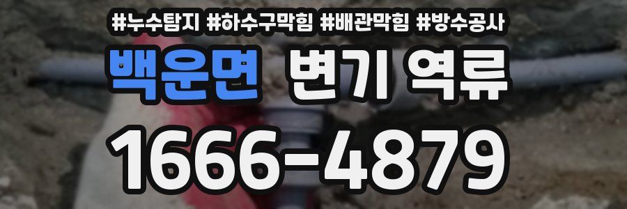 백운면 변기 역류