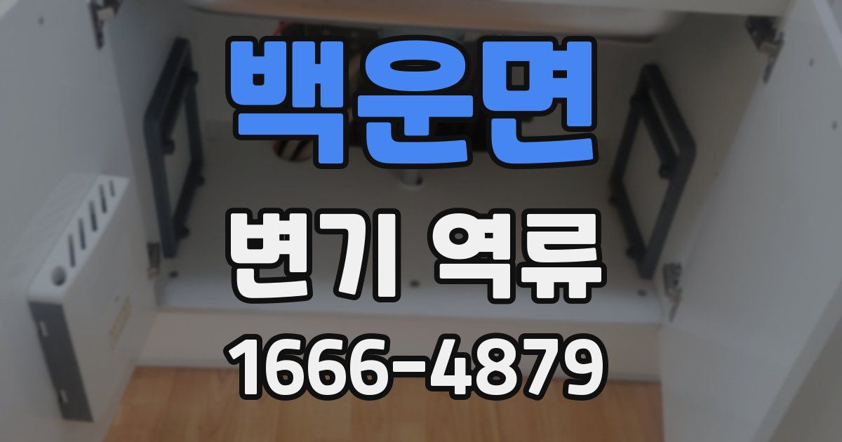 백운면 변기 역류