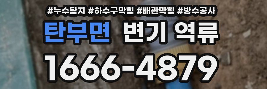 탄부면 변기 역류