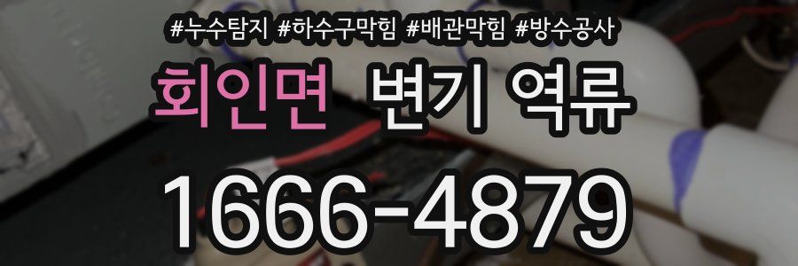 회인면 변기 역류