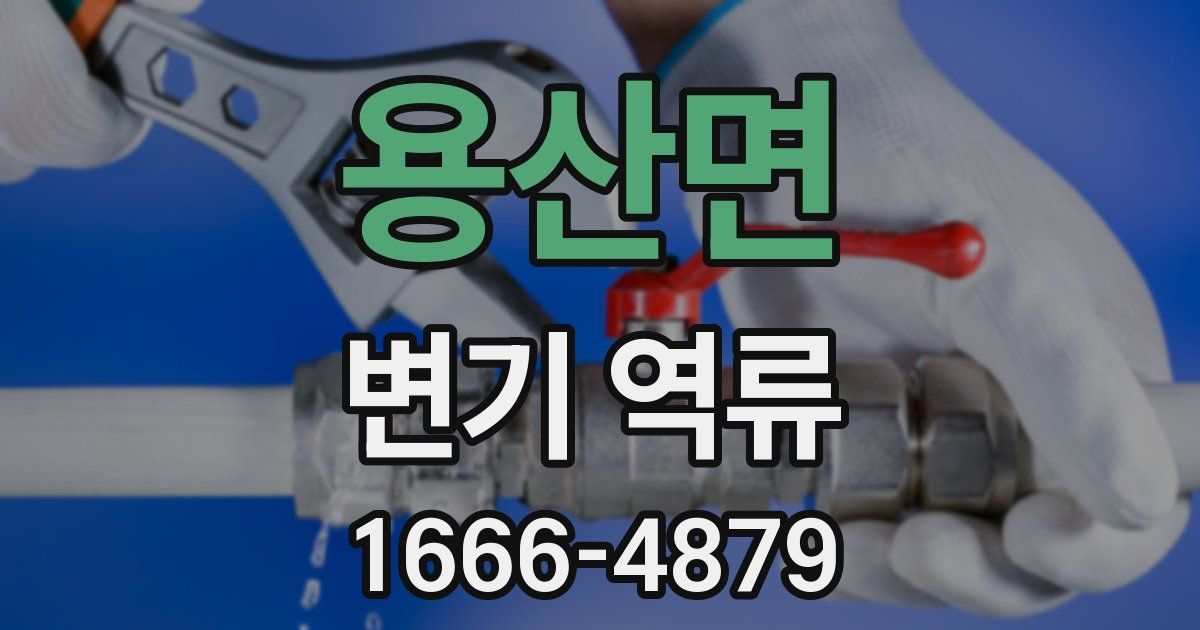 용산면 변기 역류