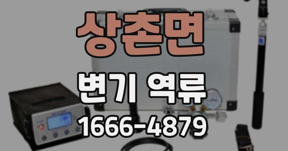 상촌면 변기 역류