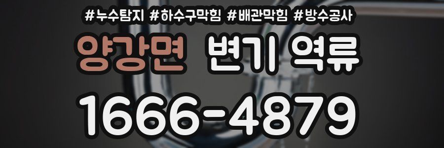 양강면 변기 역류