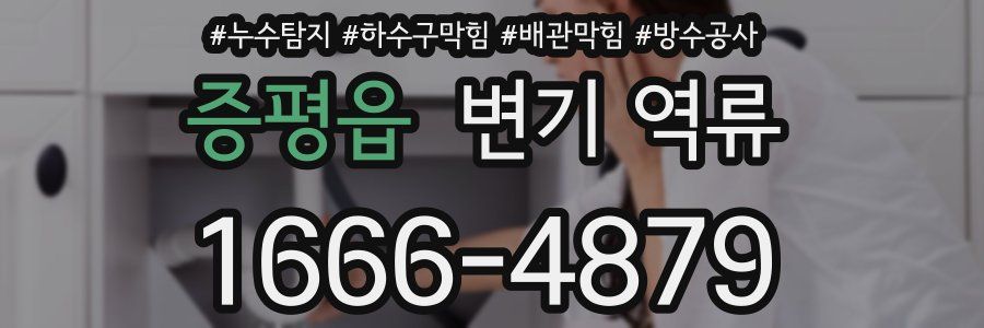 증평읍 변기 역류