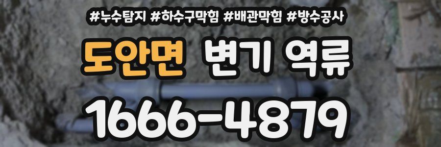 도안면 변기 역류